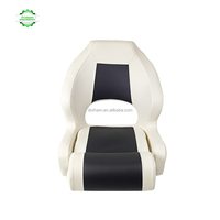 Sièges de capitaine de bateau Dorham Marine, chaise de pilote, siège de bateau imperméable de luxe avec rembourrage souple, siège rabattable pour yacht, bateau à moteur, navire