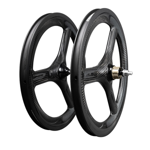 Gran Oferta personalizada de China, rueda de bicicleta de 3 radios, carbono 700c, ancho de 20,4mm, bicicleta de carretera de carbono, llanta de rueda de 3 radios - Product Image 1