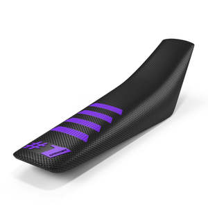 Coprisedile universale in pelle PVC nero e viola traspirante protezione interna per il modello X S e la vestibilità - Product Image 1