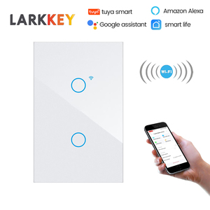 Interruptor Inteligente Táctil de Vidrio de 1 Grupo con Wifi Tuya, Venta Directa de Fábrica Larkkey Smart Life, con <span class=keywords><strong>Precio</strong></span> Competitivo - Product Image 2