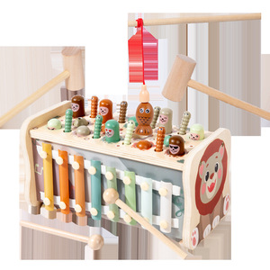Jouet éducatif en bois multifonctionnel Weixuan Whack-A-Mole pour enfants en bas âge, cadeau pour les garçons et les filles de 3 à 4 ans - Product Image 5