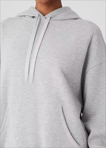 Sweat-shirts à capuche décontractés unisexes à séchage rapide avec logo personnalisé, 320 GSM, 65% coton + 35% polyester, sweat-shirts à capuche oversize vierges - Product Image 6