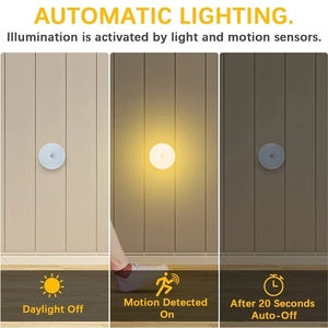 Lámpara de Pared Nocturna <span class=keywords><strong>LED</strong></span> Moderna con Sensor de Movimiento, <span class=keywords><strong>Recargable</strong></span> por USB, para Debajo del Gabinete, Escaleras, Pasillo, <span class=keywords><strong>Armario</strong></span> - Product Image 2