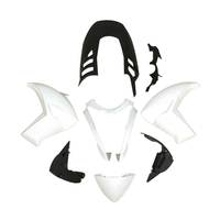 Carénage en ABS blanc non peint personnalisable pour Kawasaki ER6N ER 6N 2009 2010
