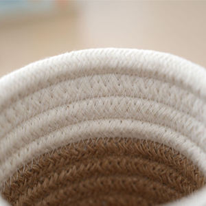 Organizador de Escritorio Pequeño de Macramé, Cesta de Almacenamiento Trenzada de Algodón con Borlas, Porta Brochas de Maquillaje para Baño, Dormitorio, Decoración de Cuarto Infantil - Product Image 6