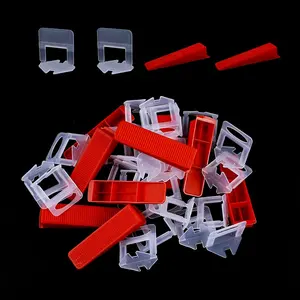 1.5/2/3mm Flat Flooring Wall Ceramic Tile Installation Accessories Tools Wedges Cross Flexible Tile Leveling Spacer Clips System