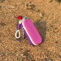 Étui de rangement souple en silicone écologique de luxe pour lunettes de soleil, à séchage rapide, avec fermeture éclair, pour voyage et plage