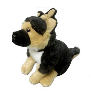 Juguetes de peluche para bebés, perro pastor alemán con relleno de algodón PP, juguete de simulación de animales de peluche para uso unisex - Product Image 2