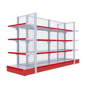 Scaffalatura per gondole in ferro personalizzato con scaffale per vendita al dettaglio su un lato Super pesante per la visualizzazione del negozio del supermercato - Product Image 2