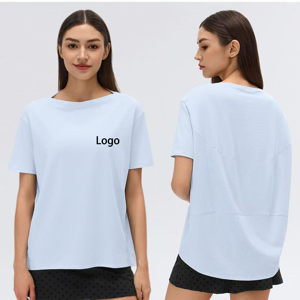 Buy In Bulk Boat Neck T Shirts Slim Fitted, Breathable Fabric