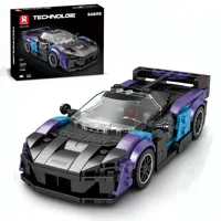 Reobrix 678 390 pièces SABRE Supercar, kit de modèle de voiture de course à construire soi-même, cadeau idéal pour les garçons, les adolescents et les amateurs de voitures de sport, ensembles de blocs de construction