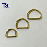 TANAI tas cincin D logam Zinc Alloy, aksesori tas tangan dapat disesuaikan emas ringan 25mm 32mm 38mm