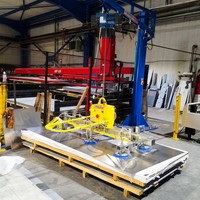 Elevador por Vacío para Paneles de Madera, Tableros de Contrachapado, Equipo de Elevación por Succión de 250 kg para Carpintería, Fabricación de Gabinetes, Tienda de Muebles