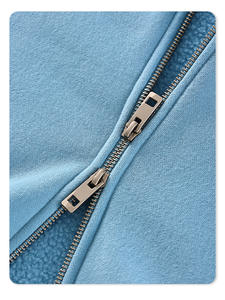 Vente en gros 400gsm sweat à capuche surdimensionné en polaire double fermeture éclair sans cordon de serrage Oems Zipper Hoddie noir sweat à capuche <span class=keywords><strong>zippé</strong></span> pour hommes - Product Image 6