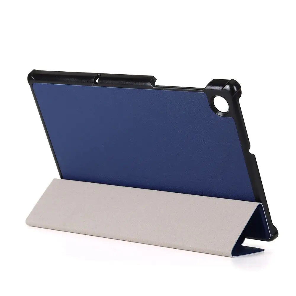 Foldable stand business case for Lenovo M10 Plus X606 soft TPU leather PU book flip tablet cover for Samsung Tab A7 T500 T505