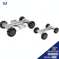 Kit de Chasis para Rueda de Robot Mecánico de Aluminio/Acero Mecanizado CNC Personalizado, Placa Metálica, Soporte de Lámina de Aluminio