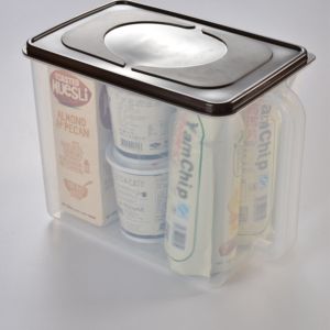 Transparent plastic laundry box storage organizer kitchen box storage stackable bins storage boxes