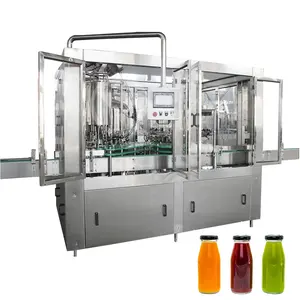 Máquina de enchimento de garrafa, fabricante automático de máquina de enchimento de garrafa de vidro de abacaxi