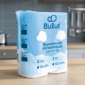 Essuie-tout de cuisine Bulut, 12 paquets de 2 rouleaux, 2 plis, absorbants, écologiques, doux, en pâte de bois vierge - Product Image 2