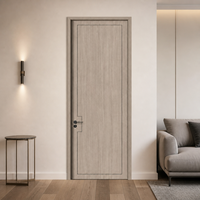 Porte intérieure moderne en MDF pour chambre à coucher, finition bois naturel, 30x80 pouces, porte en MDF
