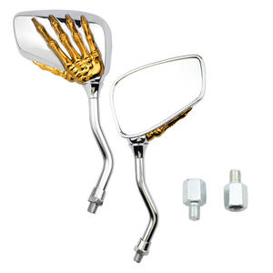 Rétroviseur de moto et de voiture électrique CNC, adaptable, modèle Main fantôme, Main squelette, Main osseuse blanche - Product Image 4