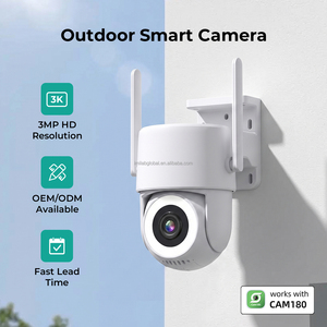 กล้องวงจรปิด IP กลางแจ้ง 2K 3MP 360 องศา ขายส่ง °   กล้อง PTZ พร้อมระบบตรวจจับมนุษย์อัจฉริยะ ติดตามอัตโนมัติ ภาพสีในเวลากลางคืน และโลโก้แบบกำหนดเอง - Product Image 1