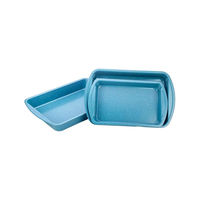 Plaque de cuisson rectangulaire en acier au carbone antiadhésive avec poignées latérales, moule à pâtisserie pour four, ustensile de cuisine domestique