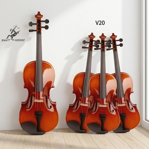 Kit de <span class=keywords><strong>violon</strong></span> professionnel OEM pour instruments à cordes, finition brillante, taille complète 4/4, 3/4, <span class=keywords><strong>1</strong></span>/<span class=keywords><strong>2</strong></span>, <span class=keywords><strong>violon</strong></span> avec manche en érable, archet et étui - Product Image 6