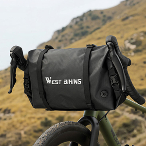 Sac de cadre avant de vélo imperméable 13L pour l'extérieur, en TPU 600D résistant aux rayures, avec sangle détachable, pour guidon - Product Image 6