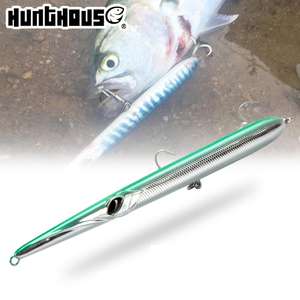 Hunthouse <span class=keywords><strong>Bluefish</strong></span> plástico duro hundimiento lápiz señuelos WTD mano giratoria Topwater ABS pesca señuelo río lago corriente pesca - Product Image 1