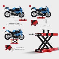 Support de levage de moto en acier inoxydable Offre Spéciale Cric à ciseaux à hauteur réglable pour l'entretien et le support de table