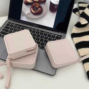 Porte-monnaie en silicone écologique portable et tendance, pochette de voyage légère, résistante à l'eau, durable et réutilisable pour espèces et écouteurs - Product Image 1