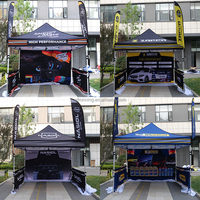 Conceptions publicitaires Tente de protection 3x3 Gazebo Fournisseur professionnel Auvent pop up en aluminium Tente d'événement portable personnalisée