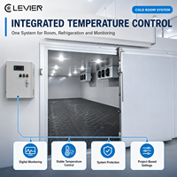 Grande chambre froide pour entrepôt de la chaîne du froid alimentaire avec unité de réfrigération Bitzer et système de refroidissement