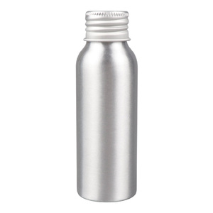 Suministro de fábrica personalizada diseño vacía de 200ml color natural botella de aluminio con tornillo de metal tapa - Product Image 1