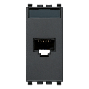 Connecteur mural Ethernet Netsafe Cat5e UTP RJ45 gris 8P8C pour câblage réseau - Product Image 1