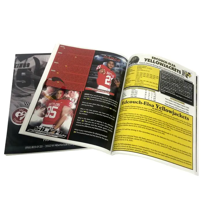 High Quality Softcover Book Customized Magazine Fashion Sport Music Magazine Book Printing