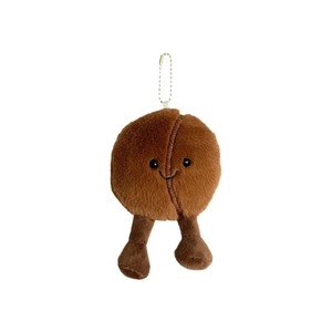 Coffee Bean Dolls Stuffed Animals Plush Key Chains Toys Holder Bag Accessories Keychain