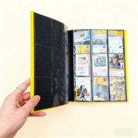 Classeur pour cartes à collectionner 9 pochettes, couverture en PU, pour cartes TCG premium et cartes sportives, album avec couverture couleur personnalisable