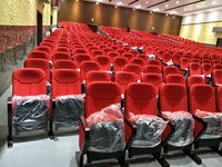 Chaise pliante durable en tissu et plastique pour théâtre, auditorium, église, salle de concert, réunion, bureau, école, cinéma