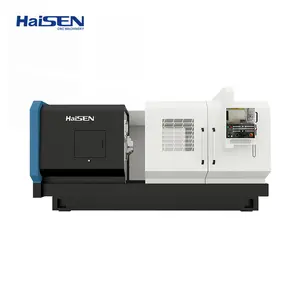 Máquina de torno de torneado de metal horizontal CNC Haisen serie CK de 1 metro con alta precisión