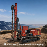 KY 2024 Foreuse photovoltaïque sur chenilles diesel Yuchai 85kW pour pieux solaires, profondeur 20m, diamètre 400mm