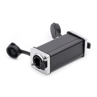 Konektor coupler Ethernet tahan air, 8P8C RJ45 konektor lurus jaringan wanita ke Wanita