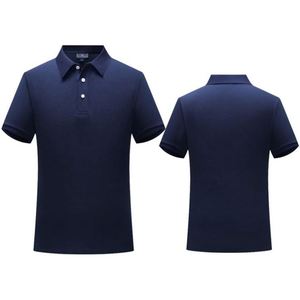 เสื้อเชิ้ตผ้าฝ้ายระบายอากาศสำหรับคนทำงานและเล่นกีฬา พร้อมปักโลโก้ตามสั่ง แขนสั้น สไตล์กอล์ฟ สำหรับผู้ชาย - Product Image 2