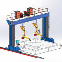 Système de robot de soudage industriel FANUC à 6 axes, haute précision, MIG TIG, automatisation de la soudure, fabrication de métaux, boîte de vitesses