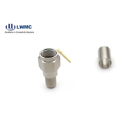Crimpado macho tipo F recto de alta calidad para conector de cable RG6
