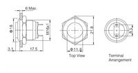 ONPOW 16mm interruptor de botón de empuje del fabricante (GQ16H-10/J/S) CE RoHS de acero inoxidable