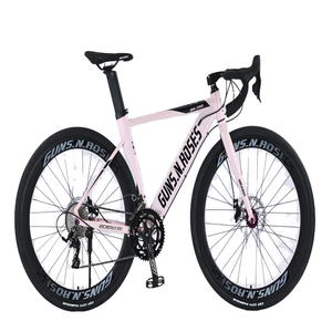 Bicicleta de Carretera de Aluminio Unisex Personalizable de 21 Velocidades, 700c, Ligera, con Frenos de Disco para Carreras en Tierra, Bicicleta de Carretera Ordinaria de 700c - Product Image 1