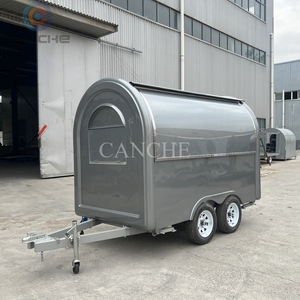 รถขายอาหารเคลื่อนที่ขนาด 10 ฟุต รถพ่วงขายอาหารสำหรับผู้ค้าในยุโรป รถเข็นขายฮอทดอก - Product Image 2