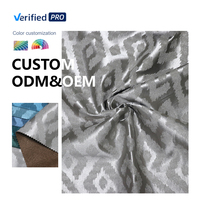 TH4 Design Personnalisé 100% Polyester Velours Brossé Froissé Lourd 320gsm Tissu Microfibre Imprimé Tricoté Chaîne Style Uni
